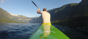   Lake Bohinj K1 paddling 