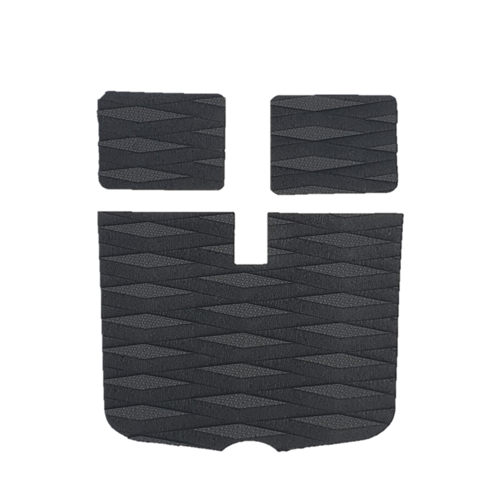 Think surfski shape - non-slip foot pad